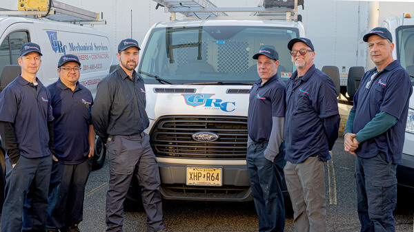 GRC Installation team in front of service truck